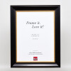 Effect wooden frame profile 95 black 50x100 cm Anti-reflective glass