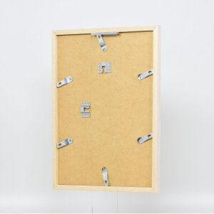 Effect wooden frame profile 33 white 50x50 cm anti-reflex glass