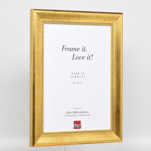 Effect wooden frame profile 95 gold 50x60 cm Acrylic glass