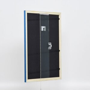 Effect Wooden Frame Profile 89 blue 50x60 cm Museum Glass