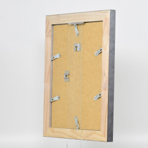 Effect solid wood frame profile 28 silver 50x60 cm Museum glass