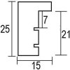 Effect wooden frame profile 35 white 59,4x84,1 cm normal glass