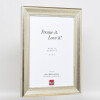 Effect wooden frame profile 95 silver 60x90 cm Acrylic glass