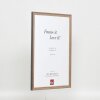 Effect solid wood frame Profile 25 nut brown 7x10 cm Clear glass