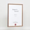 Effect solid wood frame Profile 25 nut brown 7x10 cm Acrylic glass