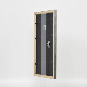 Effect Wooden Frame Profile 2070 Museum Glass 70x100 cm silver