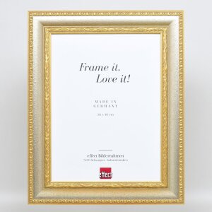 Effect Baroque Picture Frame Profile 31 silver 70x70 cm Clear glass