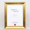 Effect wooden frame profile 95 gold 70x70 cm Acrylic glass