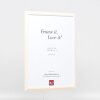 Effect Wooden Frame Profile 32 white 9x13 cm Normal Glass