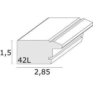 Wooden frame S42L with Premium glass