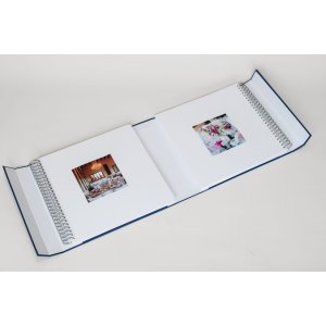 1000 photo album LONA blue 168 sides white