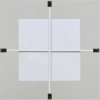 Double glass picture holder normal and anti-reflective glass