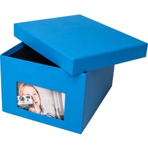 XL photo box Kandra 700 photos 13x18 cm steel blue