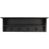 Coat rack black 90x18x29 cm 5H0473Z