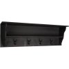 Coat rack black 90x18x29 cm 5H0473Z