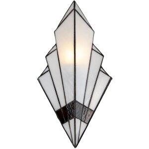 Wall lamp Tiffany white 23x13x43 cm E27-max 1x40W 5LL-6083