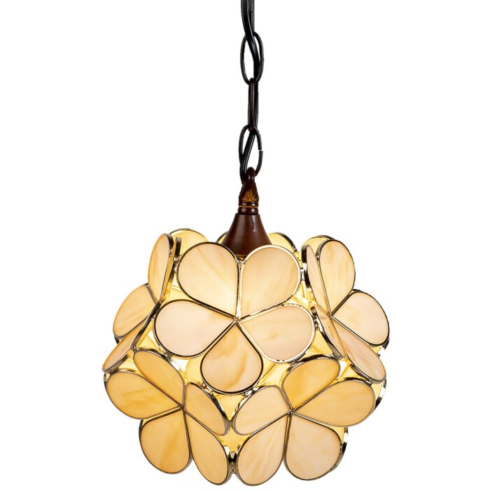 Pendant light Tiffany cream Ø 25x91 cm E14-max 1x40W 5LL-6092