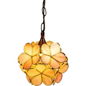 Pendant light Tiffany pink Ø 25x90 cm E14-max...