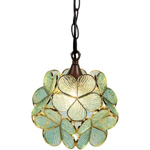 Pendant light Tiffany blue Ø 25x90 cm E14-max...