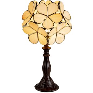 Table lamp Tiffany cream 21x21x38 cm E14-max 1x25W 5LL-6095