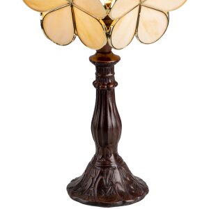 Table lamp Tiffany cream 21x21x38 cm E14-max 1x25W 5LL-6095