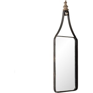 Mirror black 18x1x52 cm 62S227