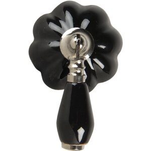 Doorknob black 4x8x6 cm 64779