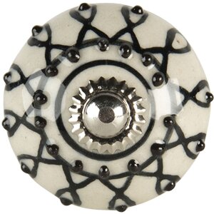 Doorknob white 4x6 cm 64792