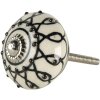 Doorknob white 4x6 cm 64792