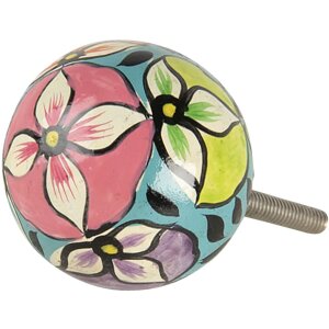 Doorknob multicolored 3x7 cm 64797