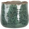 Flower pot green Ø 13x11 cm 6CE1252S