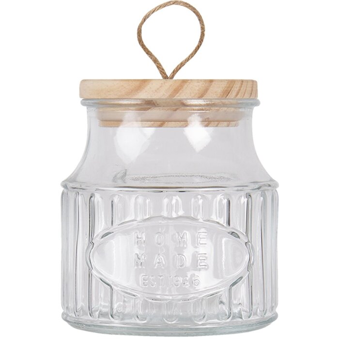 Storage jar transparent Ø 12x13 cm 6GL2921S