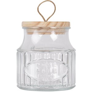 Storage jar transparent Ø 12x13 cm 6GL2921S