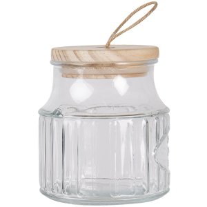 Storage jar transparent Ø 12x13 cm 6GL2921S