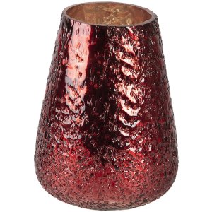 Tealight - candle holder red Ø 13x18 cm 6GL3132