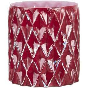 Tealight - candle holder red Ø 10x11 cm 6GL3207