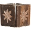 Tealight - candle holder gold 7x7x9 cm 6GL3211