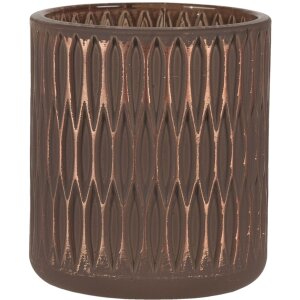 Tealight - candle holder brown Ø 8x9 cm 6GL3238