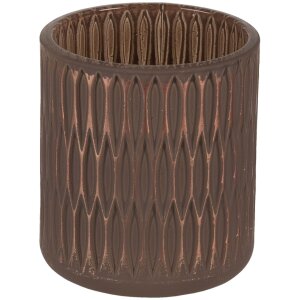 Tealight - candle holder brown Ø 8x9 cm 6GL3238