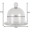 Clayre & Eef 6GL3420 Bell Ø 12x12 cm glass bell jar