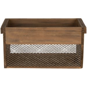 Wooden storage box  brown 32x19x16 - 23x16x15 cm 6H1996