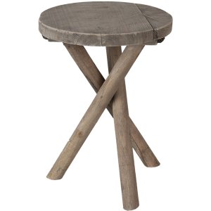 Plant table brown Ø 24x32 cm 6H2023