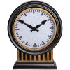 Table clock black 37x13x45 cm 6KL0720