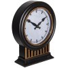 Table clock black 37x13x45 cm 6KL0720