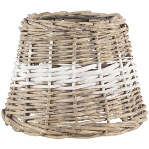 Lamp shade brown Ø 20x15 cm rattan 6LAK0488