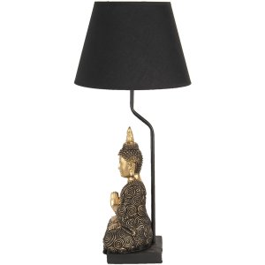 Table lamp black Ø 28x60 cm E27-max 1x60W 6LMC0037