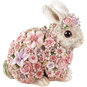 Decoration rabbit multicolored 19x12x18 cm 6PR3333