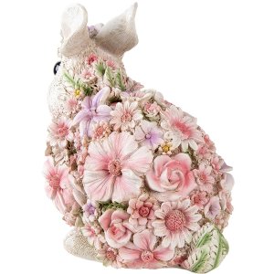 Decoration rabbit multicolored 19x12x18 cm 6PR3333