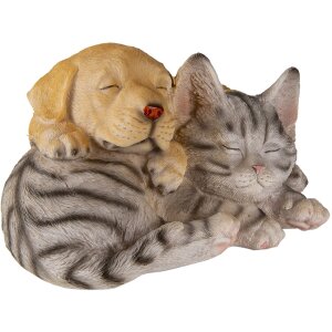 Decoration dog and cat multicolored 20x15x11 cm 6PR3336