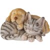 Decoration dog and cat multicolored 20x15x11 cm 6PR3336